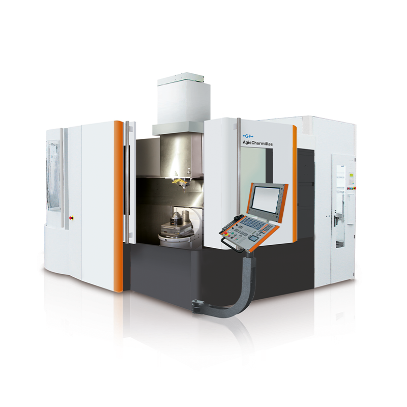 HSieben Maschinentechnik Langkampfen - Human Perception Automized Perfection - spanabhebende Bearbeitung, CNC, Fräsen, Automatisation, Aktuelles, Investitionen, 5-Achs CNC Fräszentrum mit 7-fach Palettenwechselsystem, GF Machining Solutions - Typ Mikron HPM450